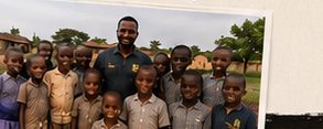 Children and staff at a New Hope Uganda home